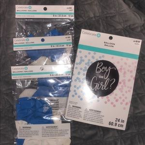 Gender reveal ballon